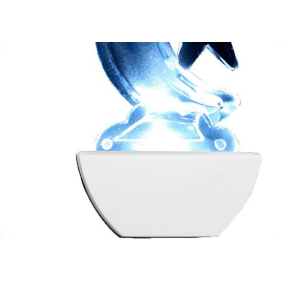 Abajour Noturno Brasfort Lua 127V Branco 8675 Abajour Noturno Brasfort Lua 127V Branco 8675