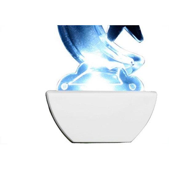 Abajour Noturno Brasfort Led Lua 220V Branco 8684 Abajour Noturno Brasfort Led Lua 220V Branco 8684
