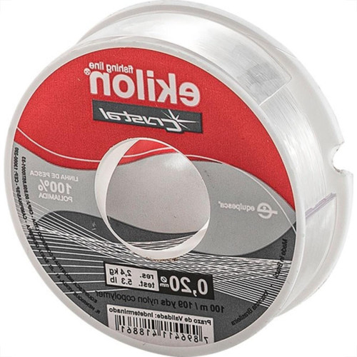 Linha Pesca Ekilon Branca 0,20Mm X 100M 47001 - Kit C/20 Linha Pesca Ekilon Branca 0,20Mm X 100M 47001 - Kit C/20
