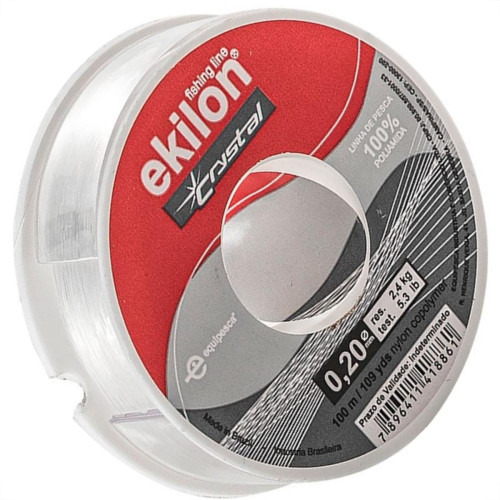 Linha Pesca Ekilon Branca 0,20Mm X 100M 47001 - Kit C/20 Linha Pesca Ekilon Branca 0,20Mm X 100M 47001 - Kit C/20