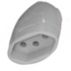 Pino Femea 2 Polos+Terra Daneva 20A Cinza Dn1608 - Kit C/12 Pino Femea 2 Polos+Terra Daneva 20A Cinza Dn1608 - Kit C/12
