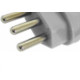 Pino Macho 2 Polos+Terra Daneva 10A Cinza Dn1595 - Kit C/12 