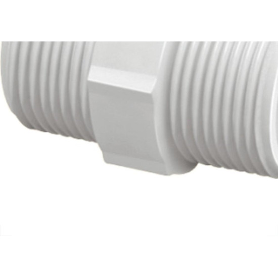 Niple Branco Krona Rosca Rosca 1'' 289 - Kit C/24 