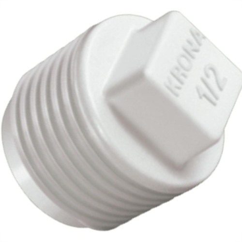 Plug Branco Krona Rr 1'' 295 - Kit C/50 Plug Branco Krona Rr 1'' 295 - Kit C/50