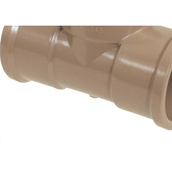 Tee Marrom Krona Liso Liso Liso 75Mm 460 - Kit C/5