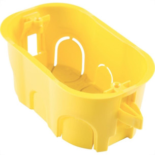 Caixinha Luz Plastica 4X2 Tramontina Amarela Drywal - Kit C/10