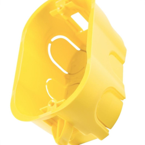 Caixinha Luz Plastica 4X2 Tramontina Amarela Drywal - Kit C/10 Caixinha Luz Plastica 4X2 Tramontina Amarela Drywal - Kit C/10