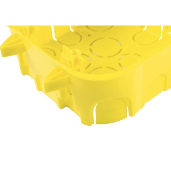 Caixinha Luz Plastica 4X4 Tramontina Amarela Drywal - Kit C/10