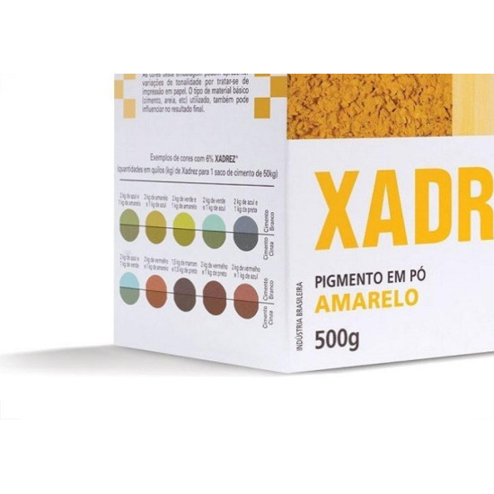 Pigmento Po Xadrez Amarelo 500G 67610 Pigmento Po Xadrez Amarelo 500G 67610