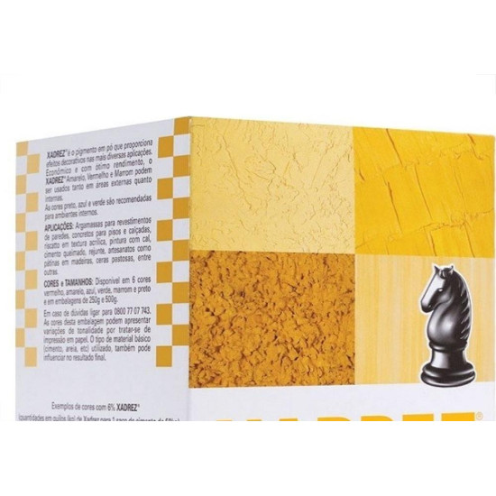 Pigmento Po Xadrez Amarelo 500G 67610 Pigmento Po Xadrez Amarelo 500G 67610