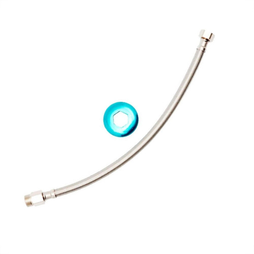 Engate Flexivel Metal Cromado Brasfort Malha Inox 40Cm 7006 Engate Flexivel Metal Cromado Brasfort Malha Inox 40Cm 7006