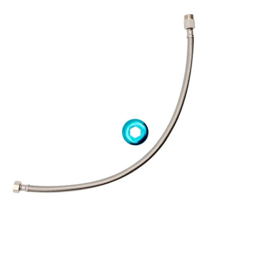 Engate Flexivel Metal Cromado Brasfort Malha Inox 60Cm 7007 Engate Flexivel Metal Cromado Brasfort Malha Inox 60Cm 7007
