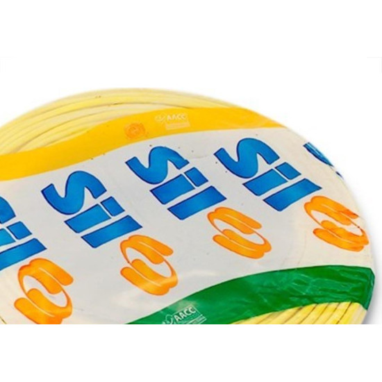 Fio Cabinho Flexivel Sil 1,0 Amarelo 200M Fio Cabinho Flexivel Sil 1,0 Amarelo 200M