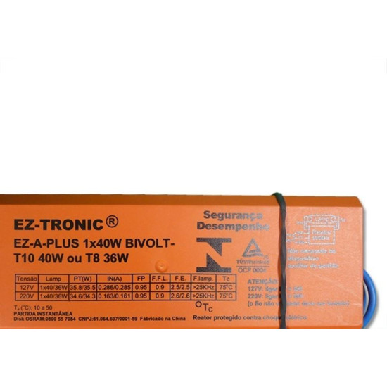 Reator Eletronico Osram 1X40W Bivolt ''Rta'' Reator Eletronico Osram 1X40W Bivolt ''Rta''