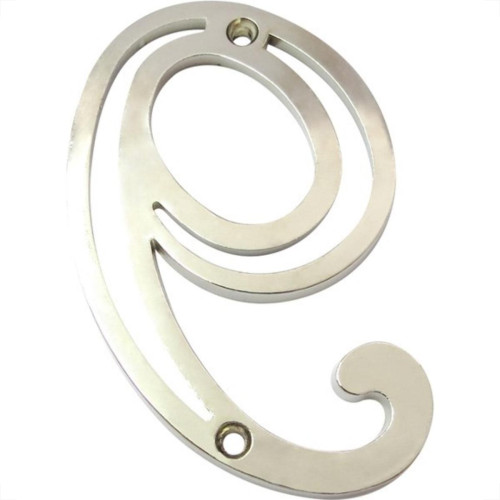 Numero Colonial Zamac Cromado Silvana 9 95585 Numero Colonial Zamac Cromado Silvana 9 95585