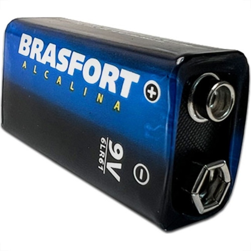 Pilha Brasfort Alcalina Bateria 09V Cartela Com 1 Peca 6304