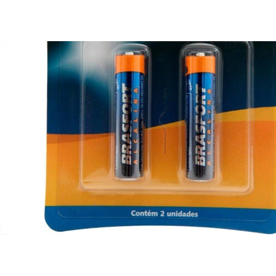 Pilha Brasfort Alcalina Palito ''Aaa'' Cartela 2 Pecas 6300 Pilha Brasfort Alcalina Palito ''Aaa'' Cartela 2 Pecas 6300