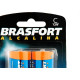 Pilha Brasfort Alcalina Media ''C'' Cartela 2 Pecas 6302 Pilha Brasfort Alcalina Media ''C'' Cartela 2 Pecas 6302
