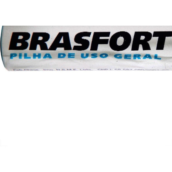 Pilha Brasfort Pequena Aa Cartela Com 4 Pecas 6309 Pilha Brasfort Pequena Aa Cartela Com 4 Pecas 6309