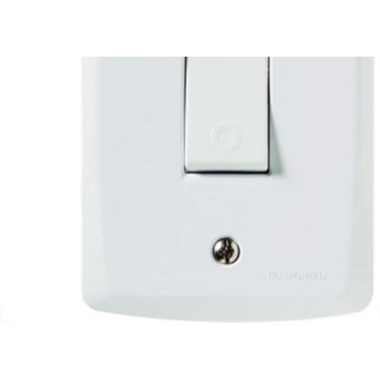 Conjunto Tramontina Lux 4X2 Branco Com Placa (1 Simples) 