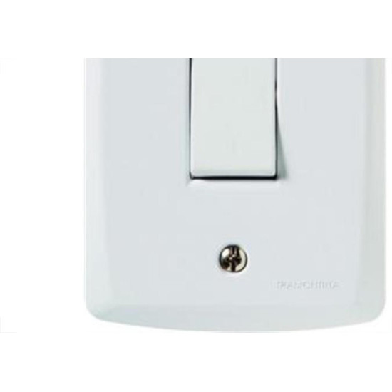 Conjunto Tramontina Lux 4X2 Branco Com Placa (1 Bipolar) 