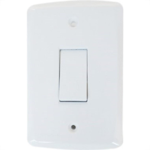 Conjunto Tramontina Lux 4X2 Branco Com Placa (1 Campainha) Conjunto Tramontina Lux 4X2 Branco Com Placa (1 Campainha)