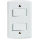Conjunto Tramontina Lux 4X2 Branco Com Placa (2 Simples) Conjunto Tramontina Lux 4X2 Branco Com Placa (2 Simples)
