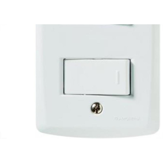 Conjunto Tramontina Lux 4X2 Branco Com Placa (2 Simples) Conjunto Tramontina Lux 4X2 Branco Com Placa (2 Simples)