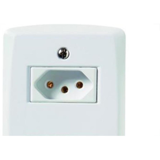 Conjunto Tramontina Lux 4X2 Branco Com Placa (2 Tomadas 10A) 