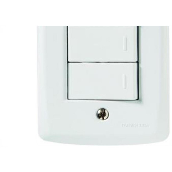 Conjunto Tramontina Lux 4X2 Branco Com Placa (3 Simples) 