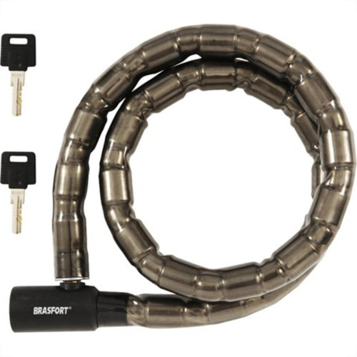 Cadeado Para Moto Brasfort Com Chave 22X1,0M 7012 Cadeado Para Moto Brasfort Com Chave 22X1,0M 7012
