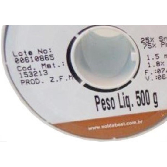 Solda Best Carretel 1,5Mm Marrom 500G 153213