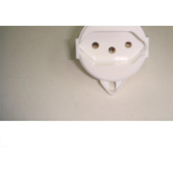 Tomada Para Piso Tramontina 2 Polos +Terra 10A Branca  Tomada Para Piso Tramontina 2 Polos +Terra 10A Branca