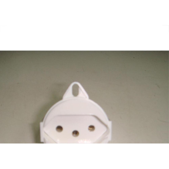 Tomada Para Piso Tramontina 2 Polos +Terra 10A Branca  Tomada Para Piso Tramontina 2 Polos +Terra 10A Branca