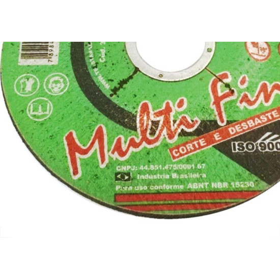 Disco De Corte Para Inox Telstar Corte Desbaste 4.1/2 X 7/8 306238 - Kit C/5 