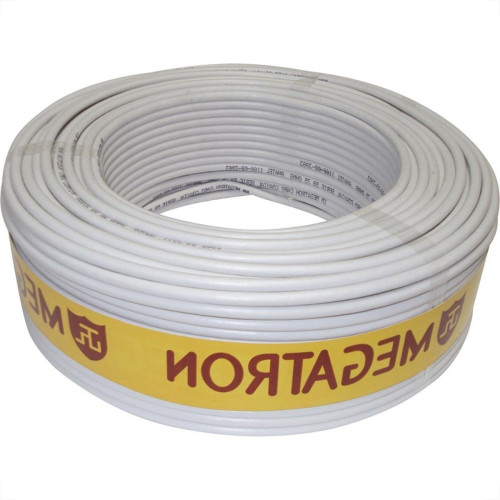 Fio Coaxial Megatron 06 Branco 67% 300M 1450 Fio Coaxial Megatron 06 Branco 67% 300M 1450