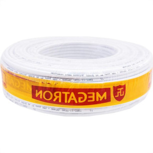 Fio Coaxial Megatron 59 Branco 67% 300M 1441