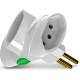 Pino 3 Saidas 2 Polos+Terra Daneva Branco Dn1676 - Kit C/12 Pino 3 Saidas 2 Polos+Terra Daneva Branco Dn1676 - Kit C/12
