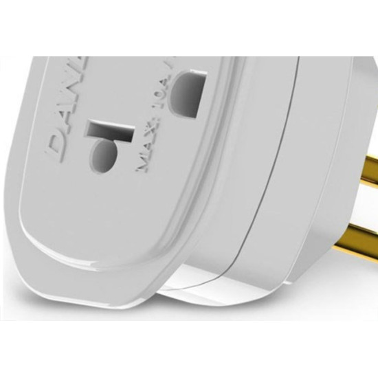 Pino Adaptador (Entrada =3 Redondo/Saida =2 Universal+Redondo) Daneva Branco Dn1661 - Kit C/12 Pino Adaptador (Entrada =3 Redondo/Saida =2 Universal+Redondo) Daneva Branco Dn1661 - Kit C/12