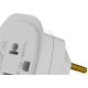 Pino Adaptador (Entrada =3 Redondo/Saida =2 Universal+Redondo) Daneva Branco Dn1661 - Kit C/12 Pino Adaptador (Entrada =3 Redondo/Saida =2 Universal+Redondo) Daneva Branco Dn1661 - Kit C/12
