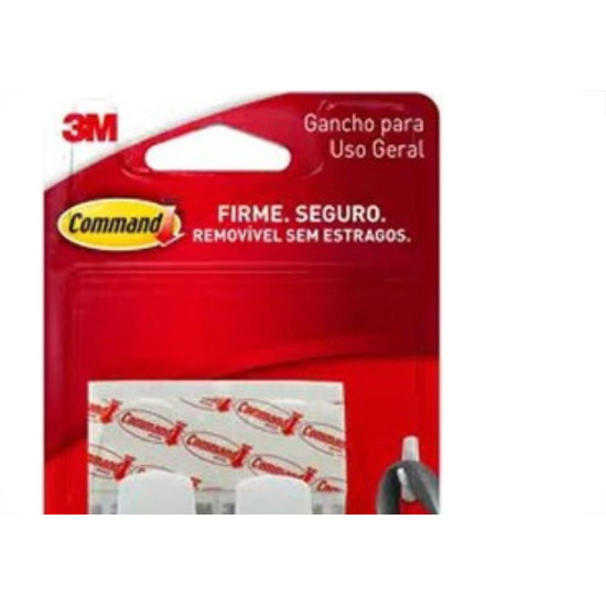 Gancho Adesivo 3M Branco Plastico 450G 2 Pecas H0001932278 Gancho Adesivo 3M Branco Plastico 450G 2 Pecas H0001932278