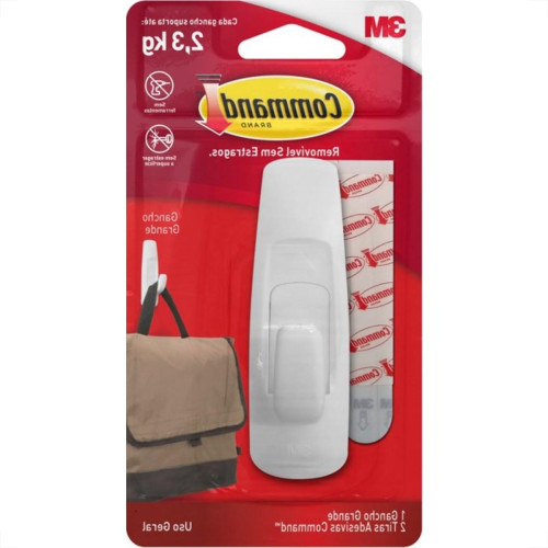 Gancho Adesivo 3M Branco Plastico 2,3 1Kg 1 Peca H0001818105