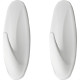 Gancho Adesivo 3M Designer Medio 2Pecas Branco Hb004820013