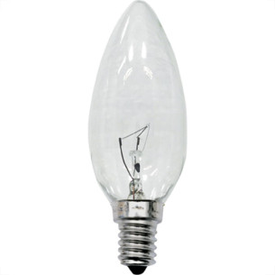 Lampada Vela 35 Brasfort Clara E14 25 X 220 7227 - Kit C/10 
