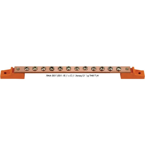Barramento Neutro/Terra Multhiplos 12 Parafuso 100/150A 20 Barramento Neutro/Terra Multhiplos 12 Parafuso 100/150A 20