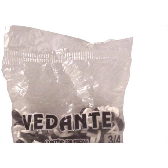 Vedante Pvc+Borracha 3/4''Unoplastic Bola 200Pecas 34 Vedante Pvc+Borracha 3/4''Unoplastic Bola 200Pecas 34