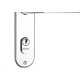 Fechadura Silvana 1200 Externa Alavanca Cromada 96414 Fechadura Silvana 1200 Externa Alavanca Cromada 96414