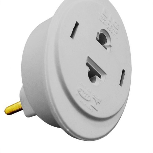 Pino Adaptador (Entrada =2 Redondo/Saida =2 Universal) Asantos Preto 10A 2114 - Kit C/10 Pino Adaptador (Entrada =2 Redondo/Saida =2 Universal) Asantos Preto 10A 2114 - Kit C/10