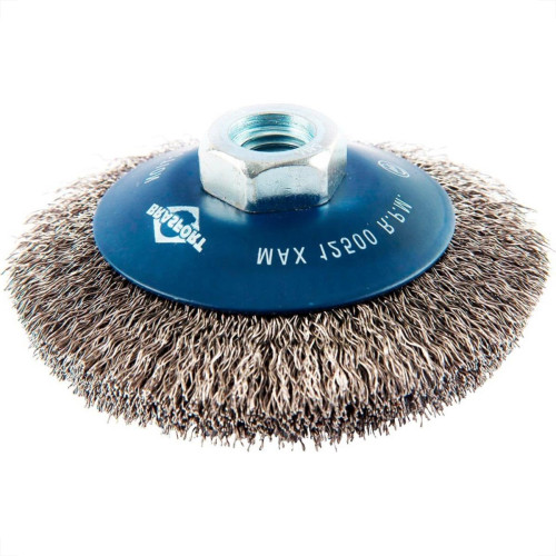 Escova Aco Brasfort Concava 4X3/4 M14 7253 Escova Aco Brasfort Concava 4X3/4 M14 7253