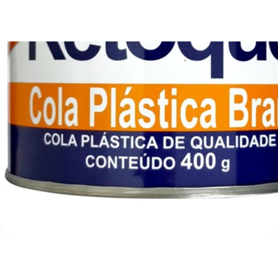 Massa Plastica Retoque 400G Branca 18 - Kit C/12